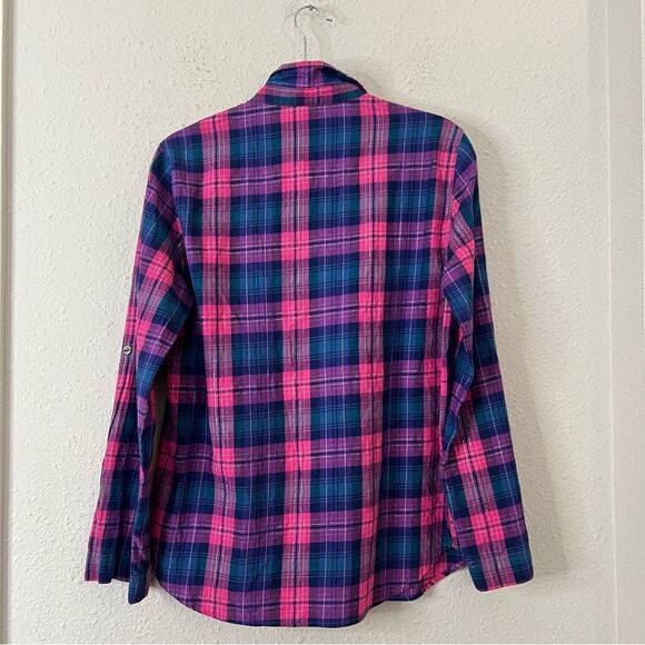 Victoria's Secret Plaid Flannel Pajama Top NEW Size Medium - Picture 5 of 7